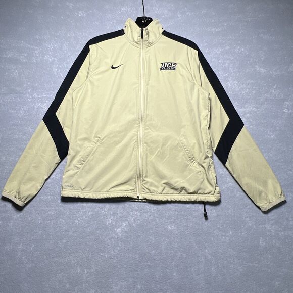 Nike Storm Fit UCF Knights Yellow Full Zip Jacket Women's Size: Large - Picture 1 of 13